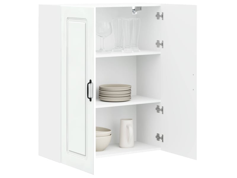 Meuble mural de cuisine | armoire de cuisine blanc brillant shl6242 - Conforama C