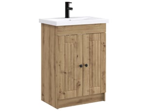 Ensemble de mobilier de salle de bain chêne artisanal shl5978