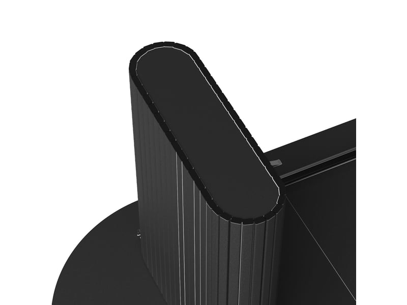  Table à manger extensible ovale en mdf et métal noir 120-160x80x75.5 cm N620CZ260520S - Conforama D