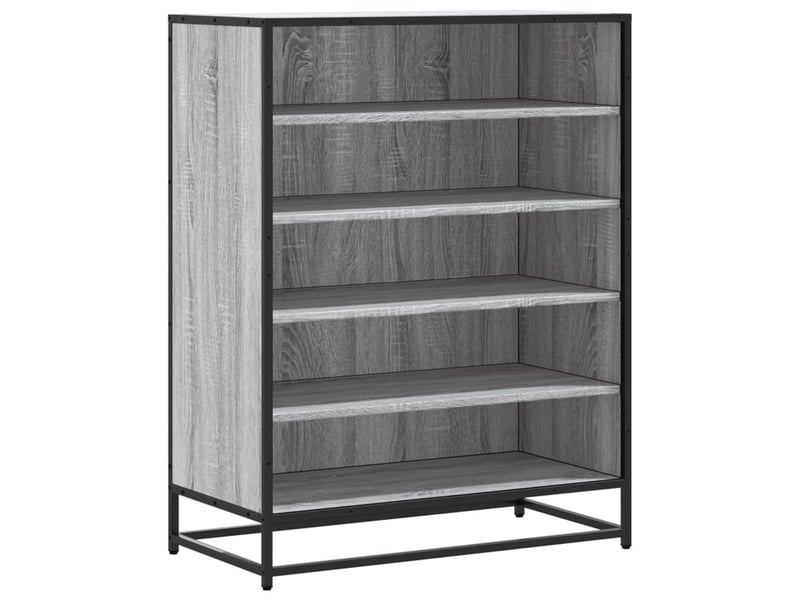  Meuble à chaussures, armoire à chaussures sonoma gris bois d'ingénierie et métal shl8326  - Conforama A