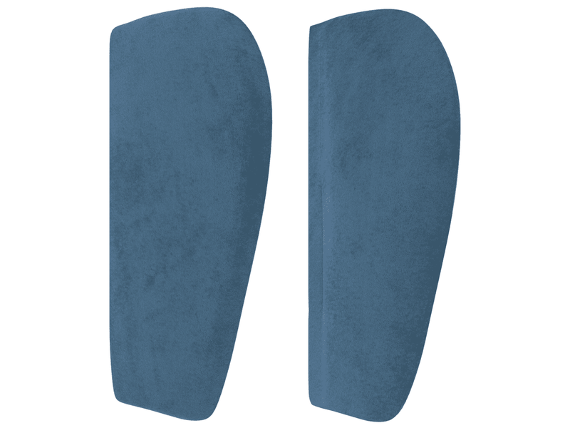 Sommier à lattes matelas bleu foncé velours lit confortable 200x200cm chambre adulte - Conforama D