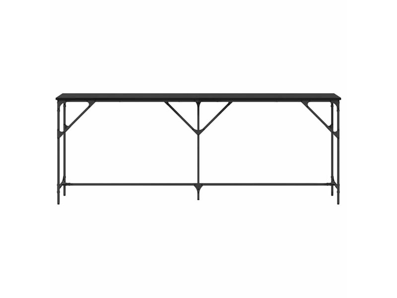  Table console - table d'appoint - table d' entrée chêne noir 200 x 29 x 75 cm  - Conforama E