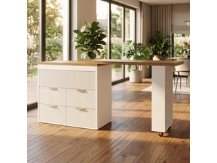Bar coloris blanc <strong>URBAN MEUBLE</strong> <strong></strong> - 203 cm