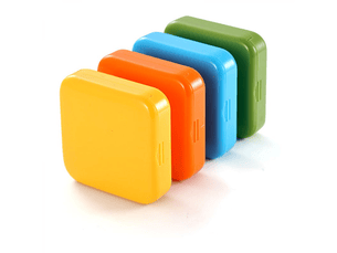 Lot de 2, petite boîte à pilules avec 2 compartiments, boîte à pilules portable, boîte à pilules de poche, distributeur