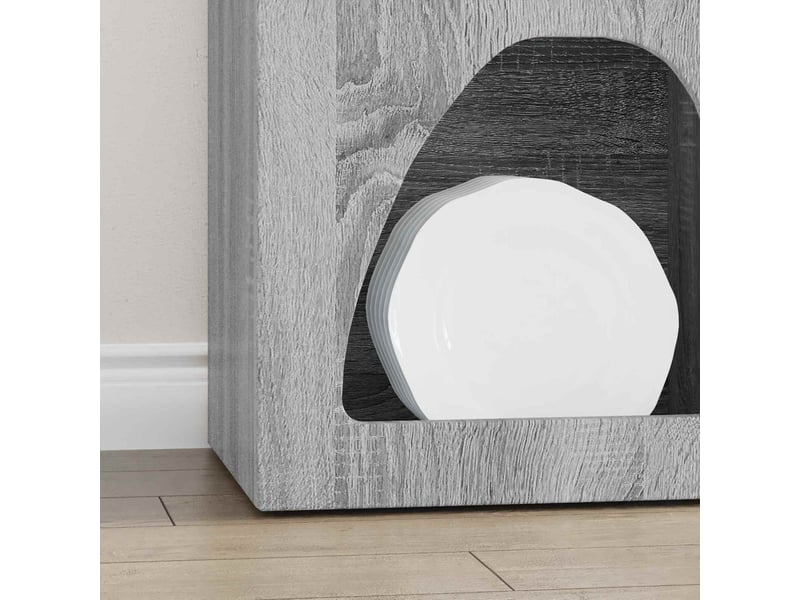 Buffet - bahut - meuble de rangement elst gris sonoma 40 x 35 x 100.5 cm bois d'ingénierie - Conforama E