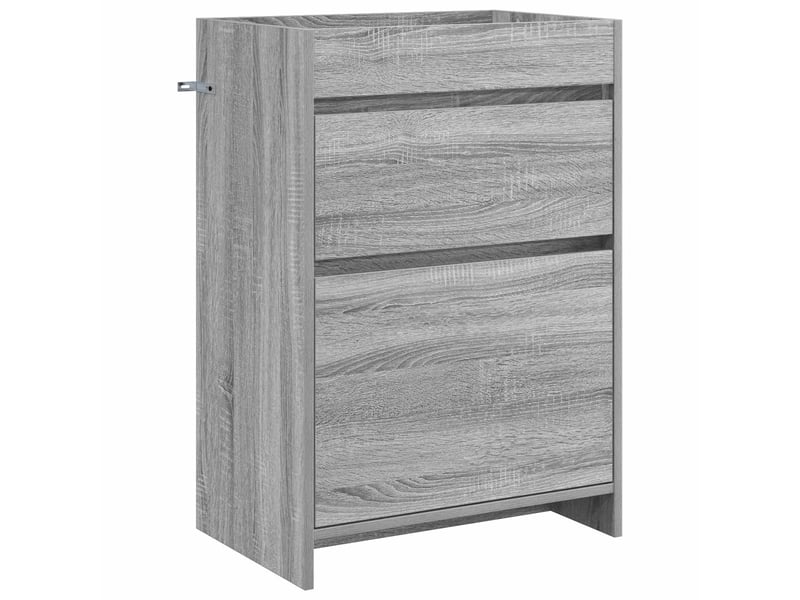 Meuble sous lavabo de salle de bain, commode sonoma gris shl8628  - Conforama A