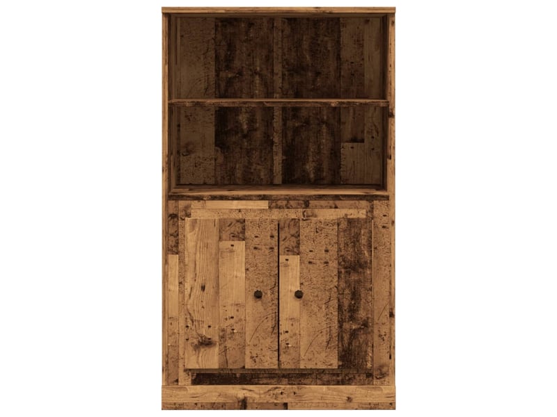  Buffet haut - bahut - meuble de rangement vieux bois 60x35,5x103,5 cm bois d'ingénierie  - Conforama E