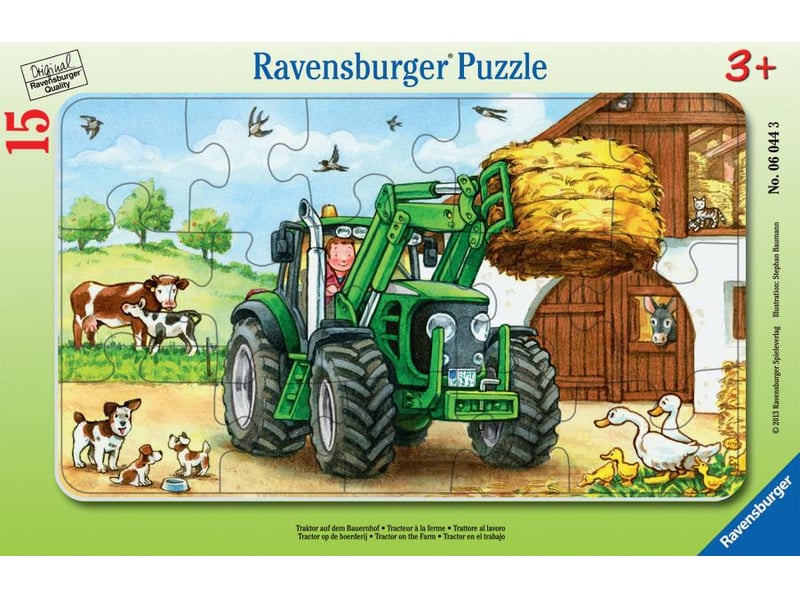  Puzzle cadre 15p  tracteur à la ferme 06044 - Conforama A