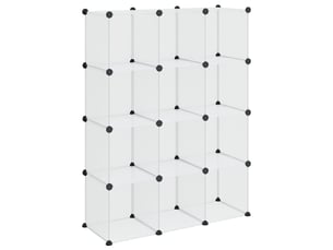 Cubes de rangement 12 pcs transparent pp