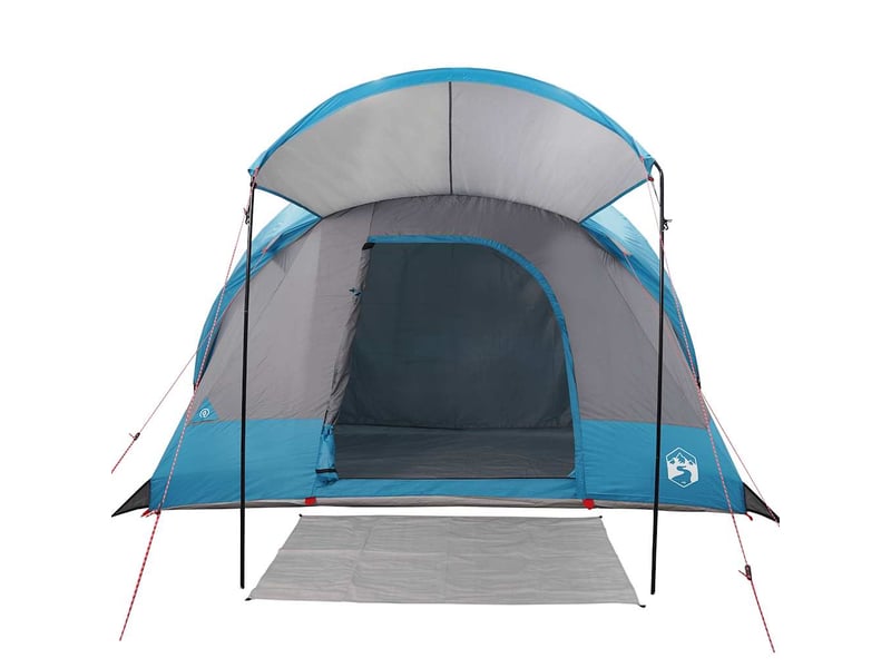  Tente de camping, tente familiale tunnel 8 personnes bleu imperméable shl65823  - Conforama E