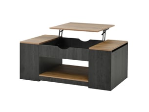 Table basse rectangulaire coloris bicolore <strong>MAISENTIEL</strong> <strong></strong> - 59.7 cmx109.5 cm