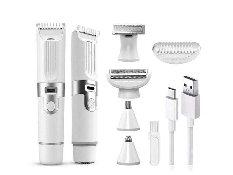 Tondeuse electrique femme 6 en 1 double tete led lames ceramiques charge usb-c 413446_AADDK44159_6_DROPFR - Conforama A