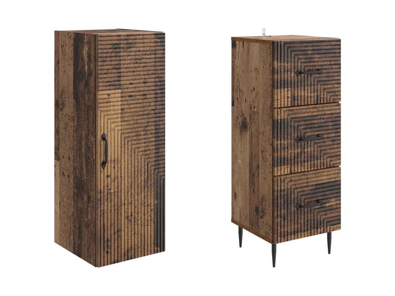  Ensemble de meubles 2 pcs, rangement de salon 33 x 34,5 x 90 cm bois d'ingénierie shl8820  - Conforama D