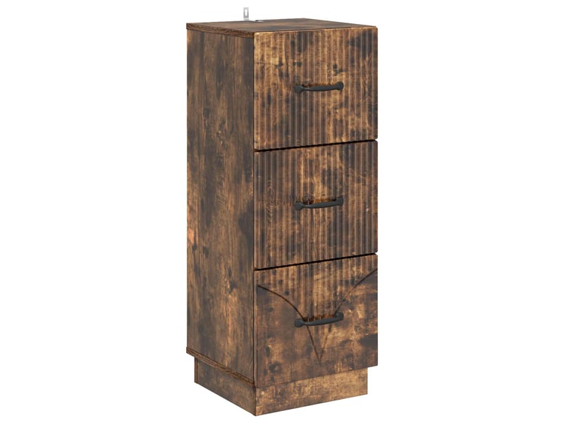 Armoire de rangement bureau, armoire à tiroirs 33 x 34.5 x 87 cm bois d'ingénierie shl6583 - Conforama A