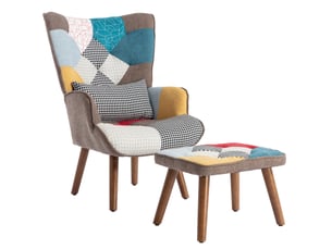 Pouf / repose pied <strong>ELVMI</strong> <strong></strong> multicolore