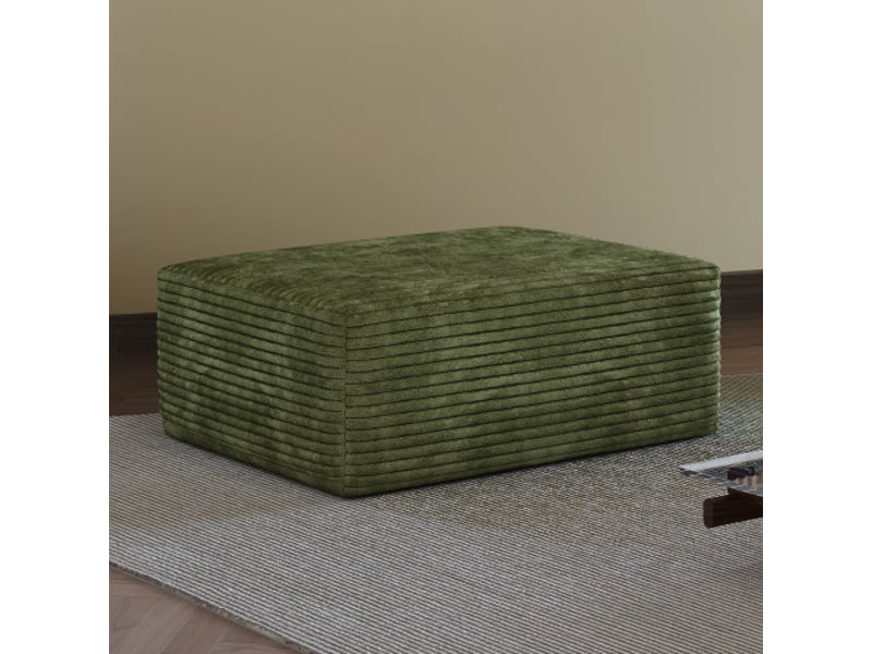 Pouf ottoman vert émeraude y165 – design moderne, déco salon chic, mobilier contemporain  - Conforama B