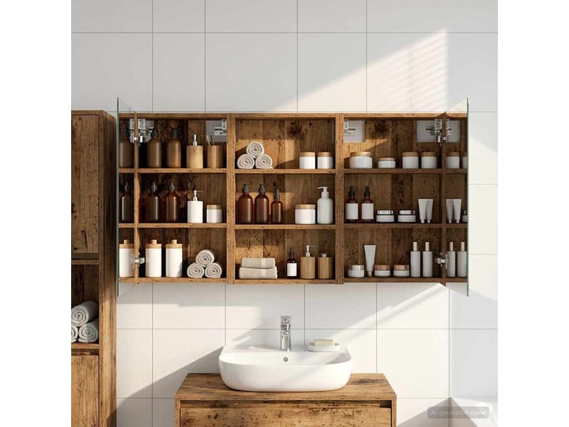  Ensemble de meubles de salle de bain 3 pcs 120x10.5x60.5 cm shl7934  - Conforama B