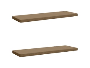 Lot de 2 coussins de banc, coussins d'assise vught 100 % polyester taupe cf58138