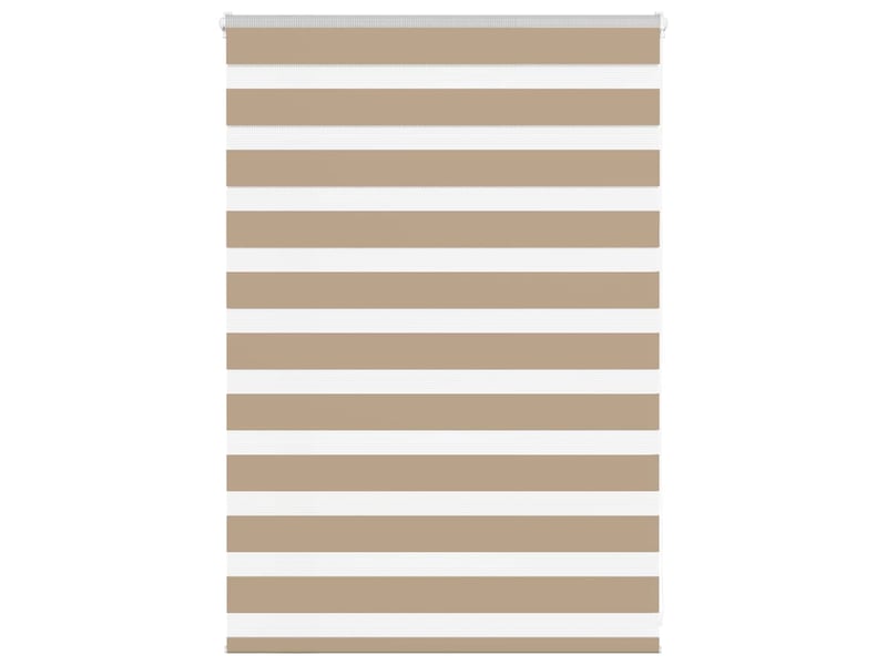  Store zèbre, store de fenêtre marron sable largeur du tissu 105,9 cm polyester cf48753  - Conforama B