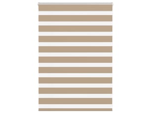 Store zèbre, store de fenêtre marron sable largeur du tissu 105,9 cm polyester cf48753