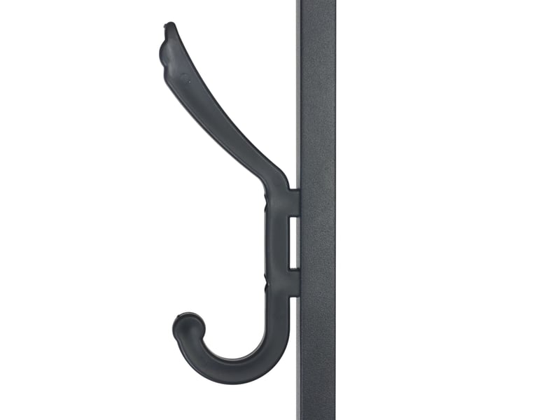  Porte-manteau d'entrée design industriel avec 8 crochets et 4 étagères 180 x 40 x 40 cm en métal noir 13_0017679  - Conforama C