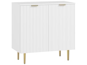 Buffet 2 porte(s)     - 80 cm coloris blanc 