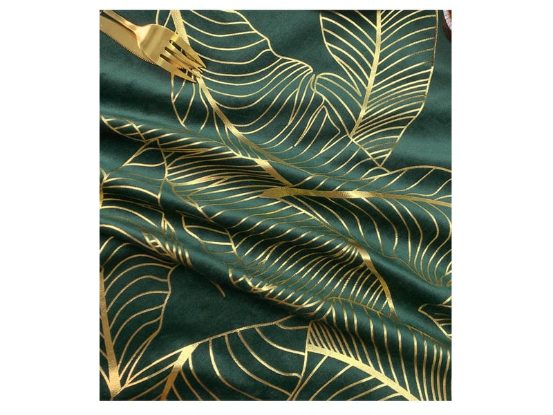  Nappe toile cirée nappe à  motif de feuilles botanique toile cirée rectangulaire 140x220cm  - Conforama E