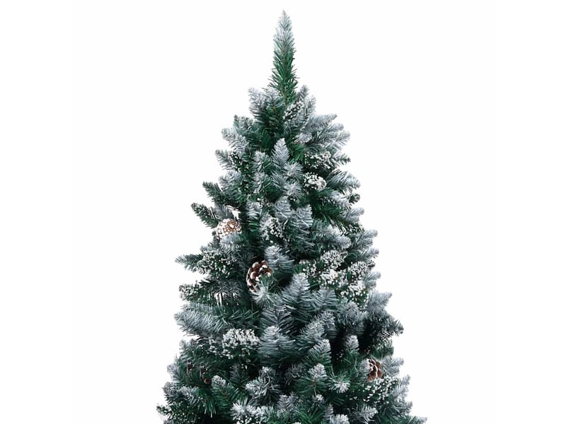  Sapin de noël, arbre de noël artificiel avec led boules pommes de pin 150cm  - Conforama C