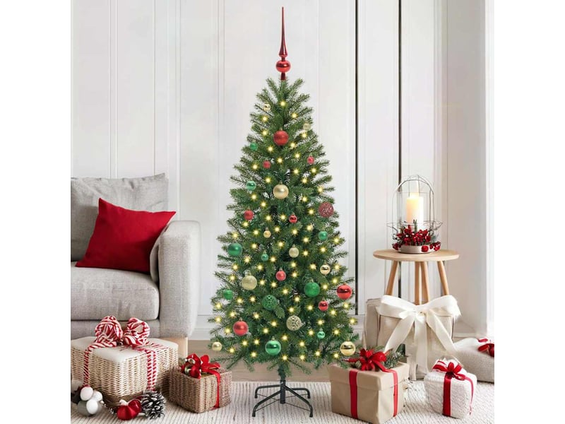 Sapin de noël - arbre de noël artificiel vert 150 cm pe et pvc  - Conforama B