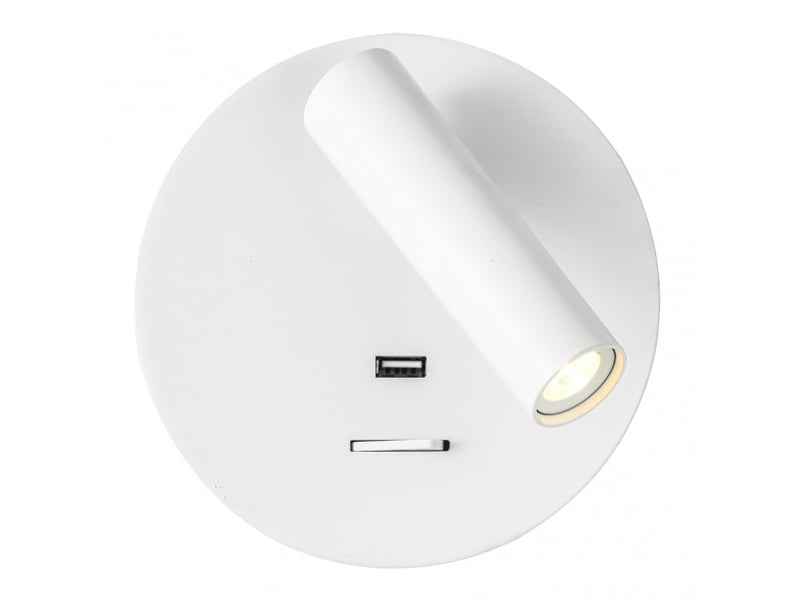  Applique murale fabrilamp giotto blanc led intégrée 3 w 150 lm 4000 k 14x14x12 cm 171561R01 - Conforama C