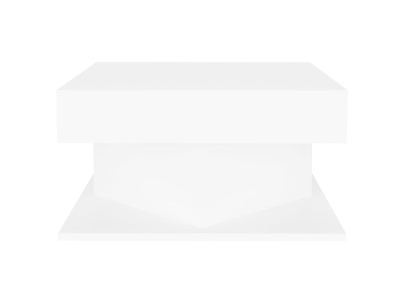  Table basse | table d'appoint salon blanc 57x57x30 cm bois d'ingénierie  - Conforama C