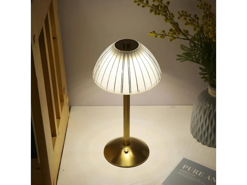  Lampe de chevet led sans fil rechargeable usb, commande tactile, 3 températures de couleur  - Conforama E