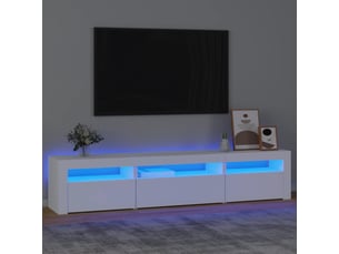Meuble tv coloris blanc 195 cm <strong></strong>  <strong></strong>