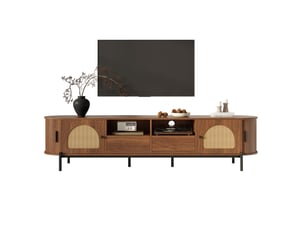 Meuble tv coloris marron 200 cm <strong>DESMIU</strong> <strong></strong>