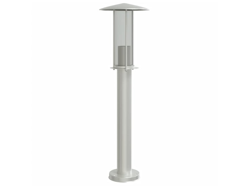  Lampadaires d'extérieur 3 pcs argenté 60 cm acier inoxydable argent 02_0042560  - Conforama E
