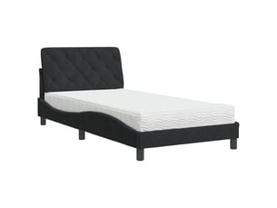 Lit simple 100x200 cm coloris noir