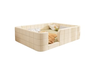 Lit 2 places 140x190 cm CozyNest coloris beige