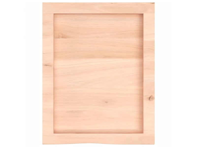Comptoir de salle de bain, plan de travail 40x50x(2-4)cm bois massif non traité cf65731 - Conforama C