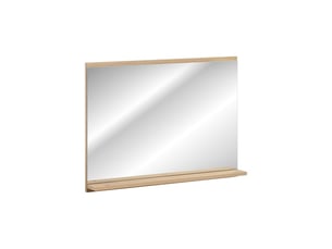 Miroir salle de bain rectangulaire 80x57 cm avec rebord rangement
