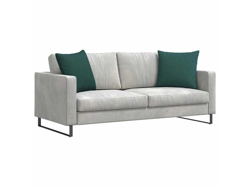  Lot de 2 coussins de canapé, coussins décoratifs tissu vert foncé 50 x 50 cm cf58987  - Conforama C