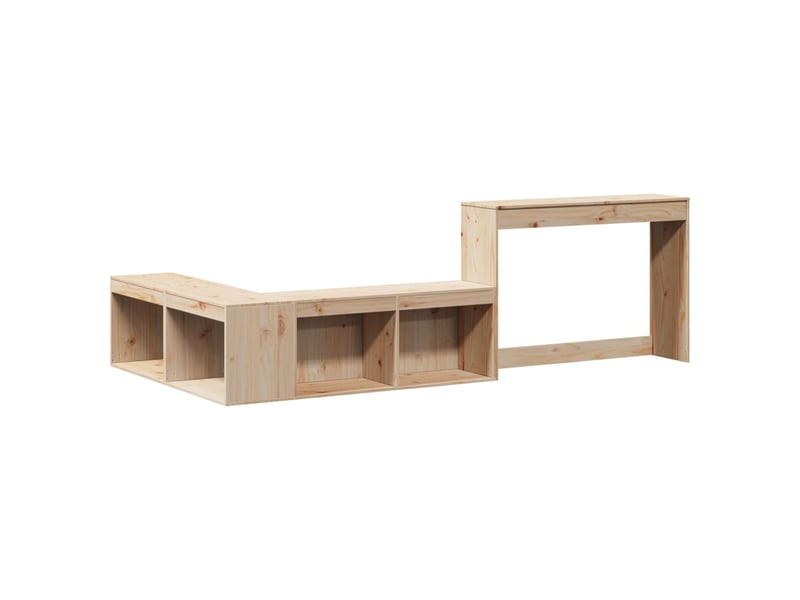  Table de chevet avec bureau 232 x 122 x 75 cm bois de pin massif  - Conforama C