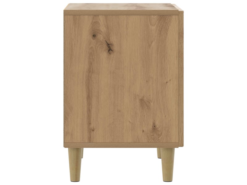 Table de chevet - cabinet de chevet - table de nuit chêne artisanal 43 x 34,5 x 50 cm  - Conforama E