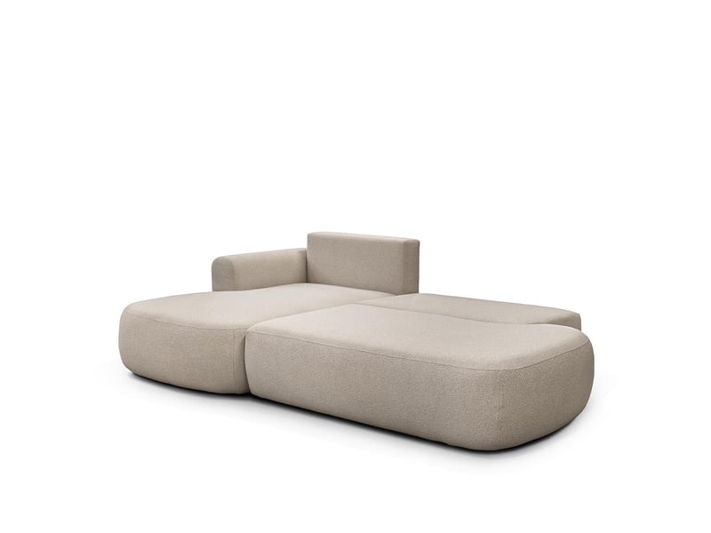  Canapé molino convertible 4 places angle gauche beige laine bouclée 3CA61.LO.4AC.G.05 - Conforama D