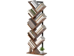 Bibliotheque coloris  marron  <strong>VIVRYN</strong> <strong></strong> - 24 cm x 136 cm