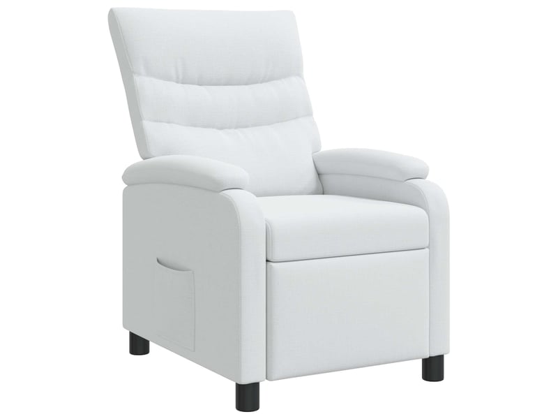  Vidaxl fauteuil inclinable blanc tissu  - Conforama A