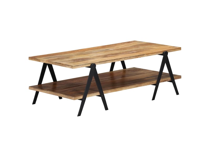 Table basse - table de salon - table à thé 115x60x40 cm bois de manguier massif  - Conforama B