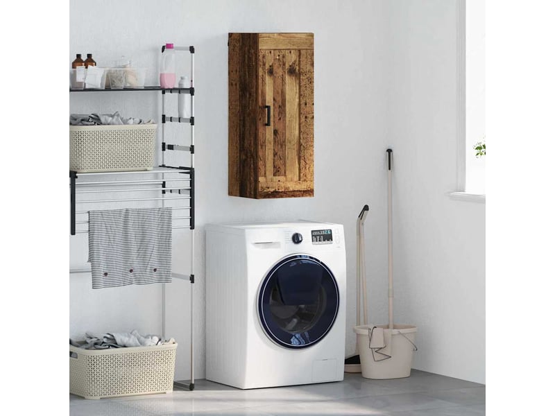  Meuble de rangement mural bois ancien 34,5x34x90 cm bois d'ingénierie  - Conforama B