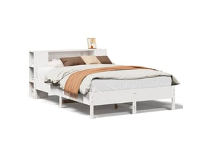 Lit 2 places 135x190 cm    coloris blanc