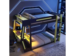 Lit superposé 120x200 cm <strong>OKMYHOME</strong>  <strong></strong> coloris bicolore