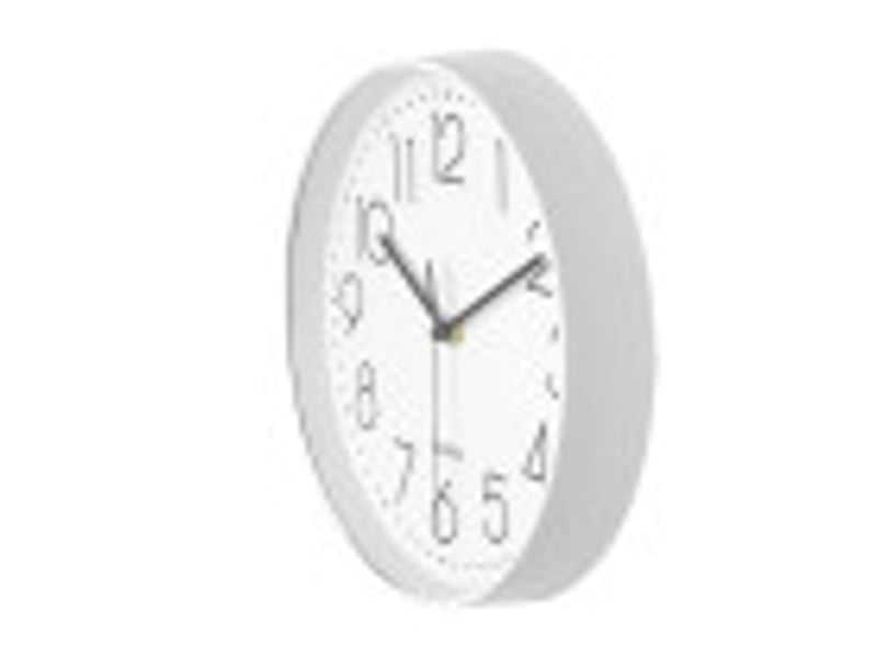  Horloge murale fabrilamp minuto ø 25 cm blanc mouvement continu 192110001 - Conforama D
